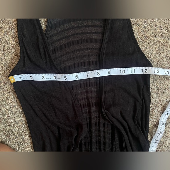 ❌donated❌ Sleeveless Cardigan Open Swing Tank cover up racerback - Picture 4 of 9